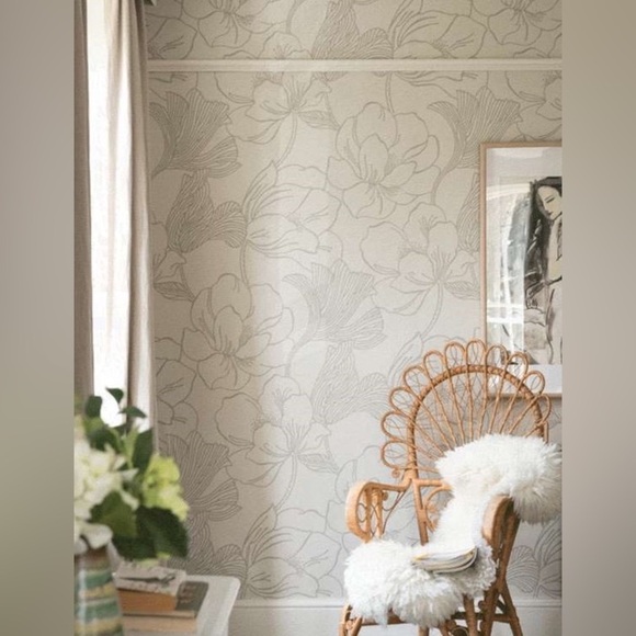Anthropologie Farrow & Ball Helleborus Wallpaper NWT - Picture 1 of 17